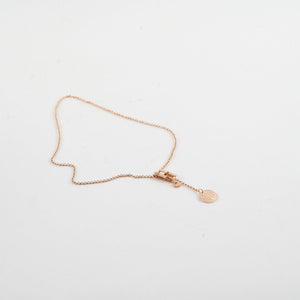 Hermes Ex-Libris Pedant Rose Gold with Diamond