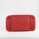 Hermes Birkin 35 Clemence Rose Lipstick- Stamp O 2011