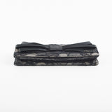 Chanel Lace Bow Clutch Black