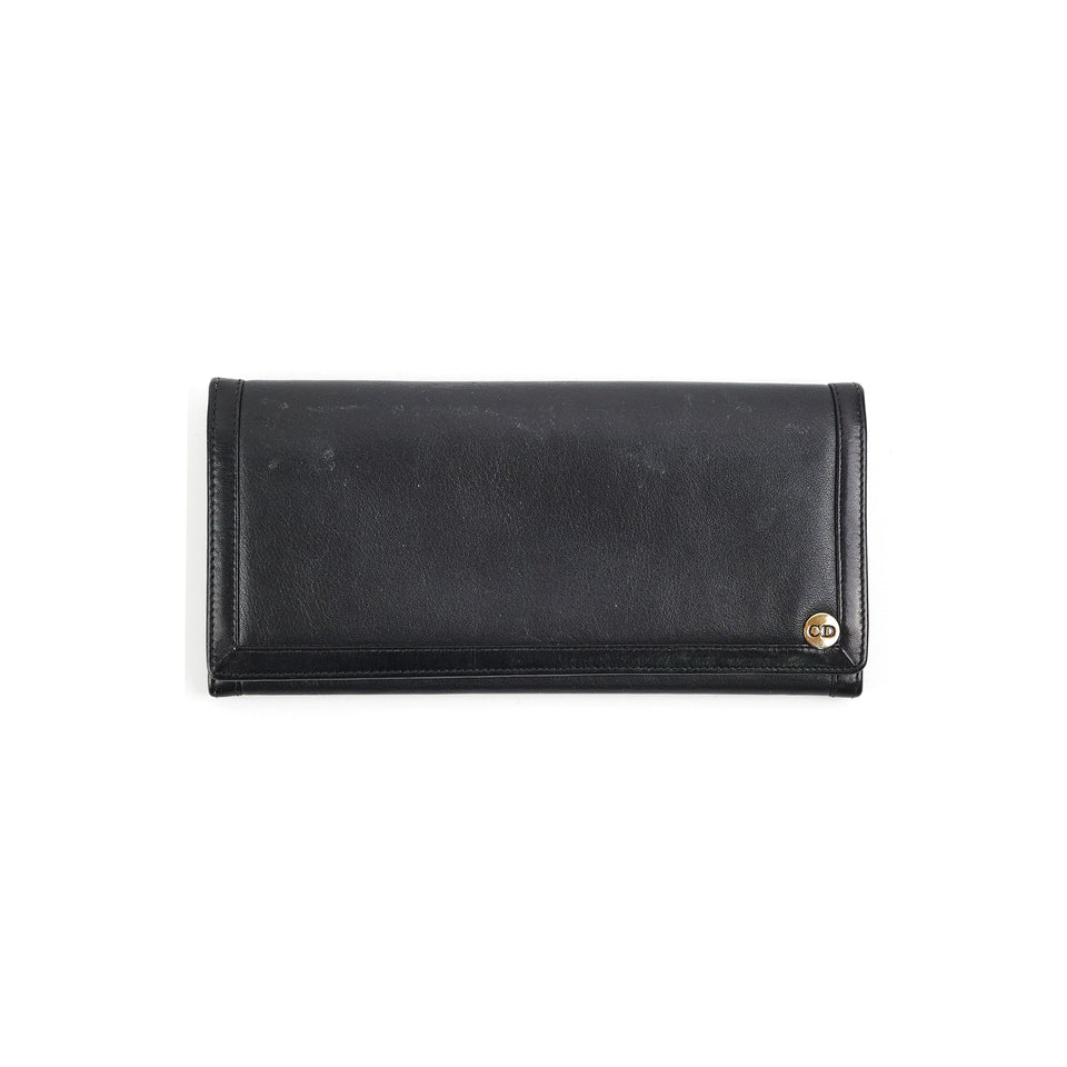 Dior Long Wallet Black Vintage