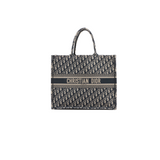 Christian Dior Large Navy Oblique Book Tote Bag