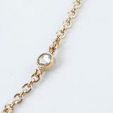 Christian Dior CD Gold Rhinestone Pearl Drop Necklace Costume Jewellery