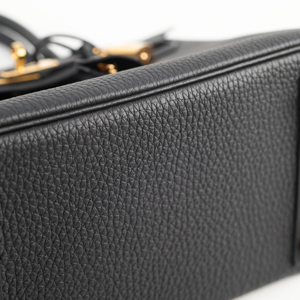 Hermes Birkin 25 Togo Noir D Stamp 2019