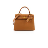 Hermes Kelly 25 Gold Epsom Z Stamp 2021