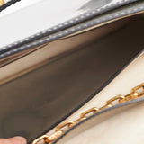 Dior J'ADior Metallic Silver Patent Leather Medium