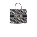 Christian Dior Book Tote Large Oblique Navy
