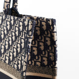 Christian Dior Book Tote Large Oblique Navy