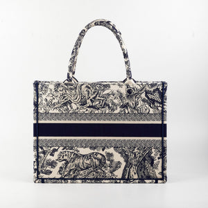 Christian Dior Book Tote Medium Navy