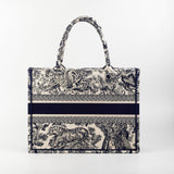 Christian Dior Book Tote Medium Navy