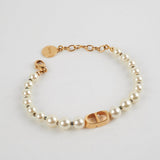 Christian Dior CD Pearl Bracelet Costume Jewellery