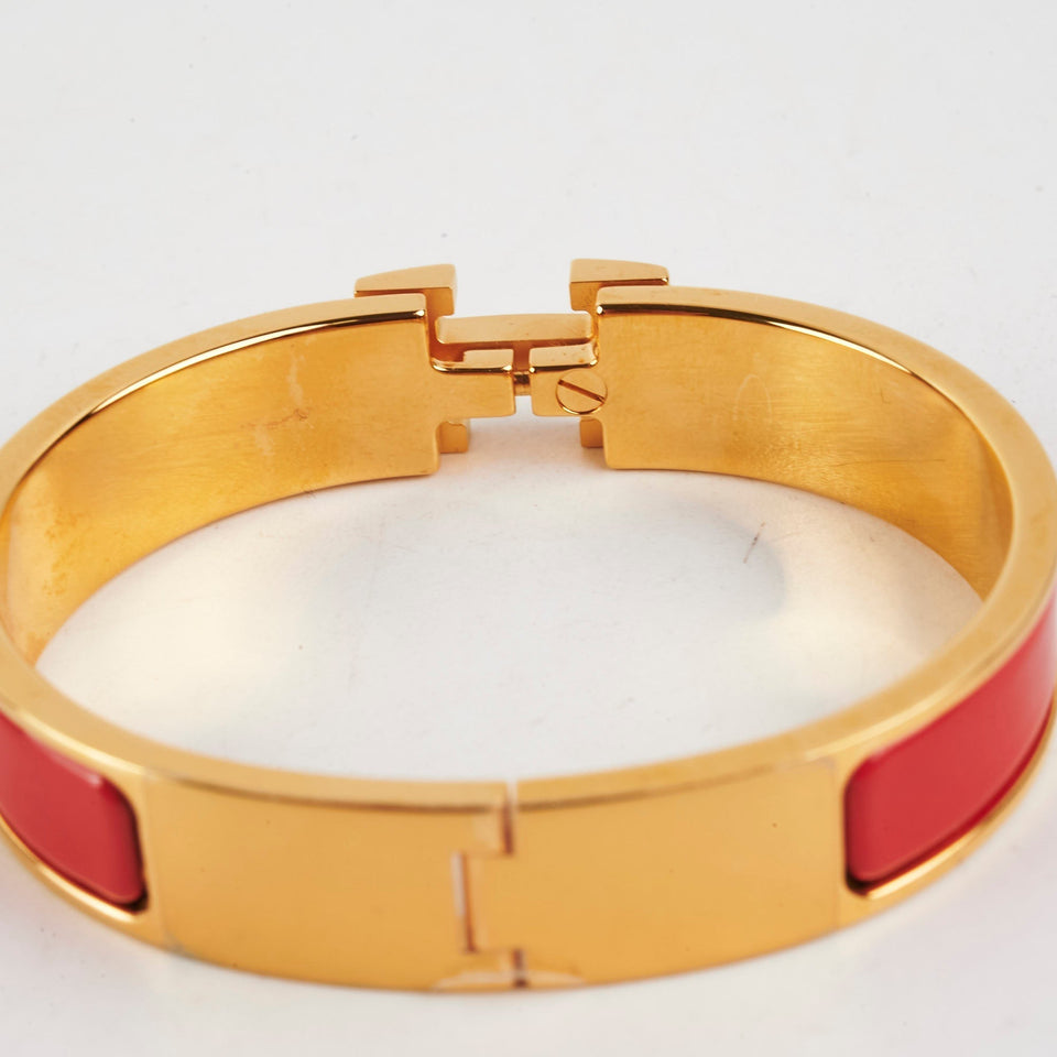 Hermes Clic H Bracelet Red PM