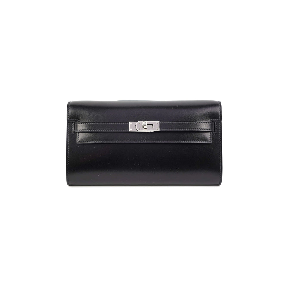 Hermes Kelly To Go Noir Box Calf