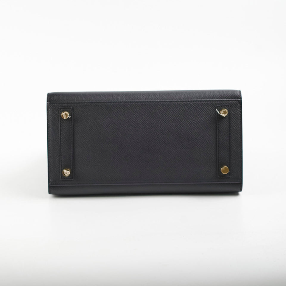 Hermes Birkin 25 Sellier Epsom Noir - U Stamp
