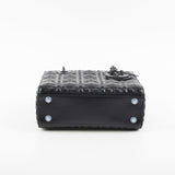 Christian Dior My ABC  Lady Dior Calfskin Small Cannage Bag Black