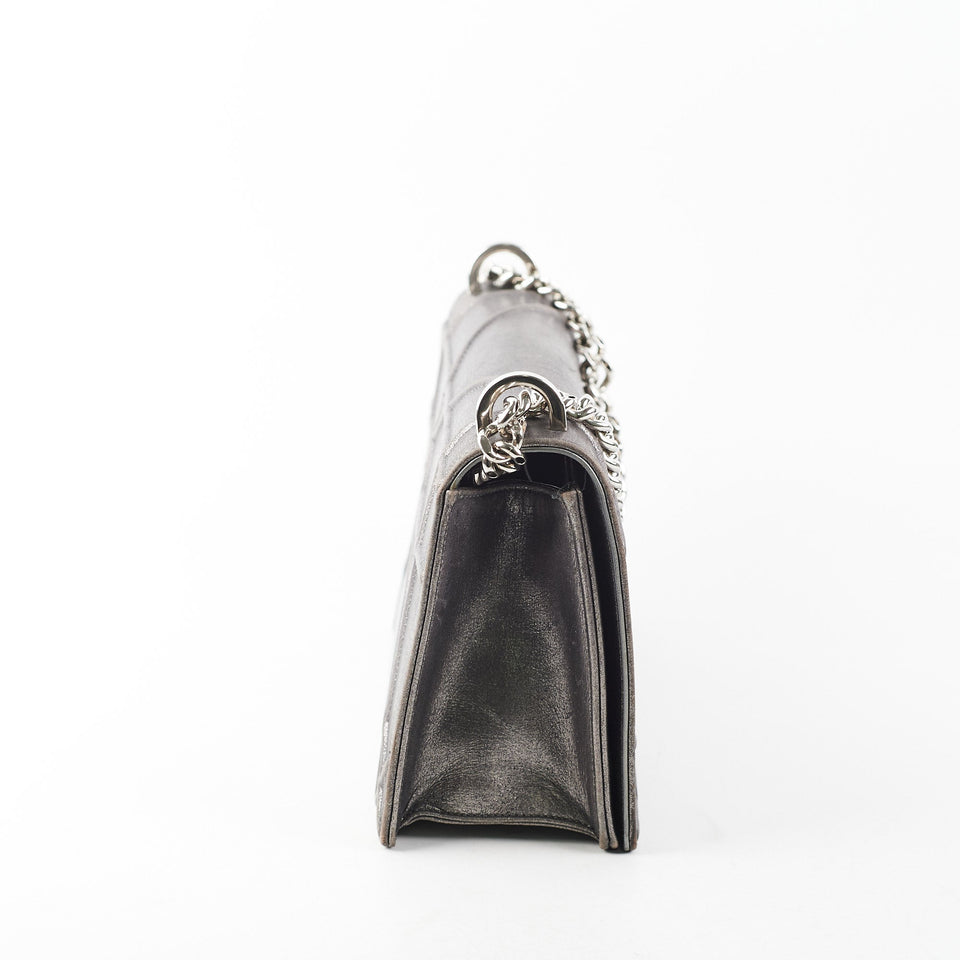 Dior Medium Diorama Metallic Grey