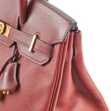 Hermes Birkin 30 Clemence/Swift Rouge