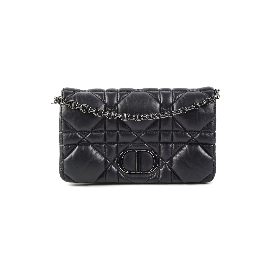 Dior Caro Macrocannage Mini So Black