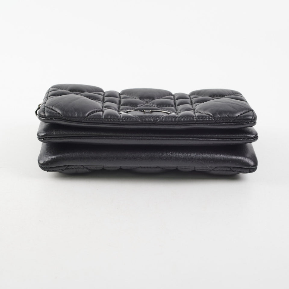 Dior Caro Macrocannage Mini So Black