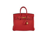 Hermes Birkin 25 Togo Rogue De Coeur - D Stamp