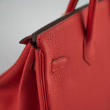 Hermes Birkin 25 Togo Rogue De Coeur - D Stamp