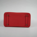 Hermes Birkin 25 Togo Rogue De Coeur - D Stamp