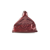 Chanel Fortune Cookie Clutch Patent Crimson