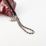 Chanel Fortune Cookie Clutch Patent Crimson
