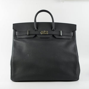 Hermes Haut A Courroies 50 Birkin Noir Black Togo