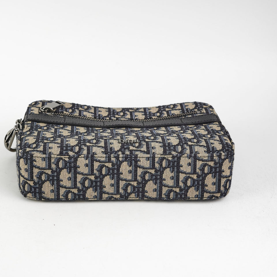 Dior Safari Oblique Messenger Bag Navy
