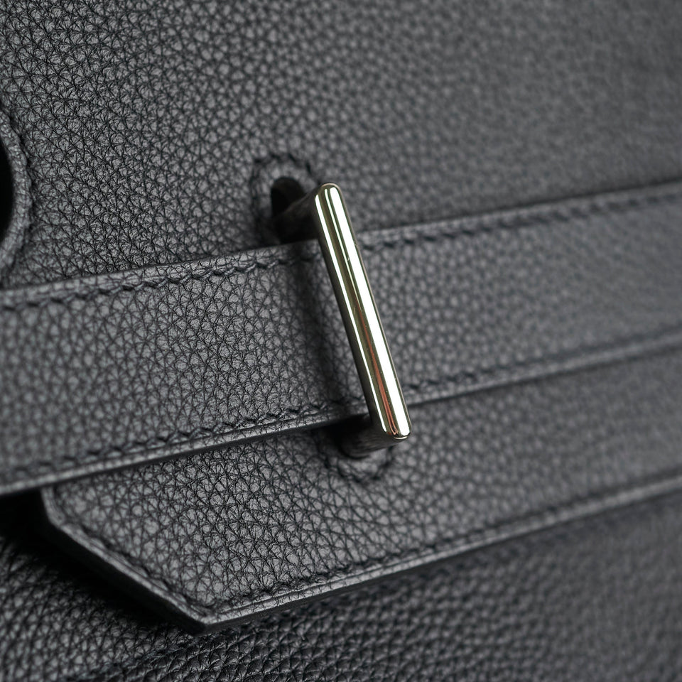 Hermes Haut A Courroies 50 Birkin Noir Black Togo