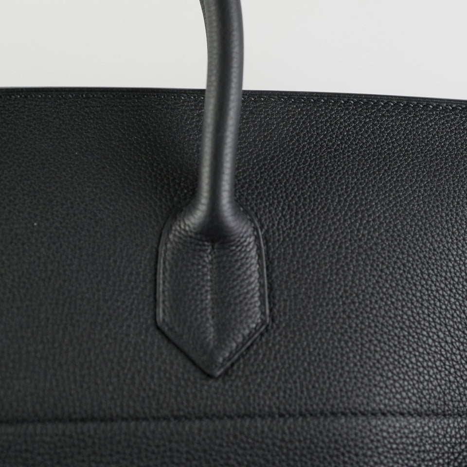 Hermes Haut A Courroies 50 Birkin Noir Black Togo