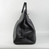 Hermes Haut A Courroies 50 Birkin Noir Black Togo