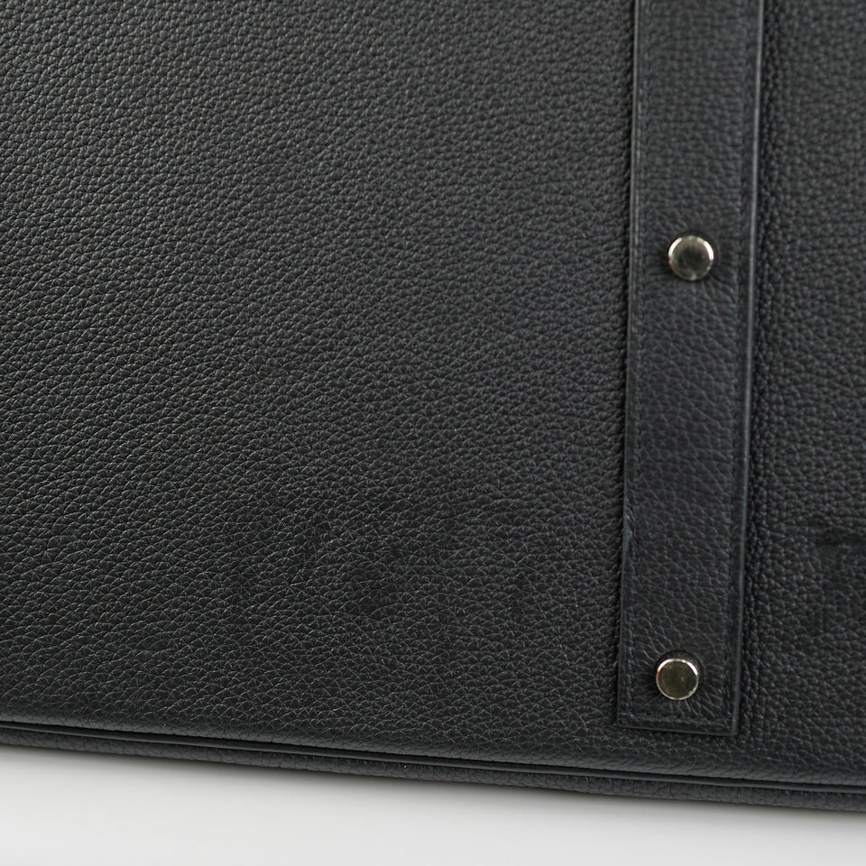 Hermes Haut A Courroies 50 Birkin Noir Black Togo