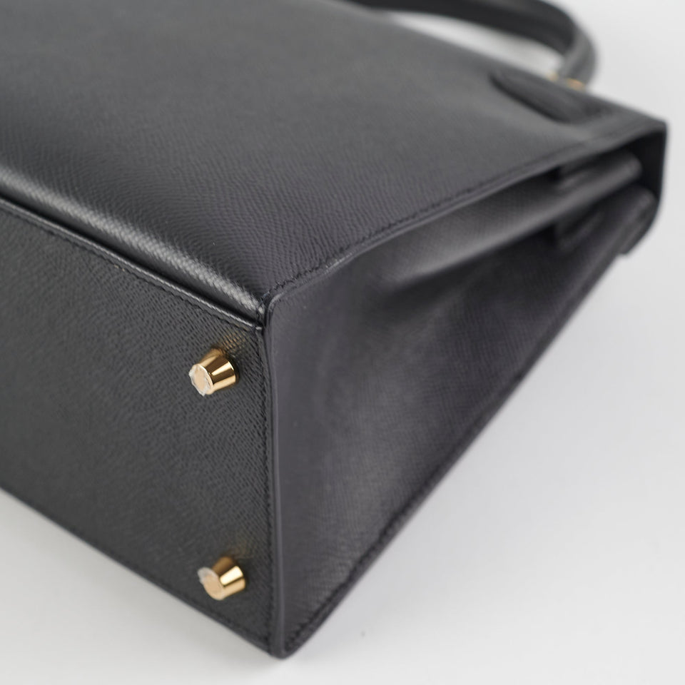 Hermes Kelly 28 Black C Stamp 2018