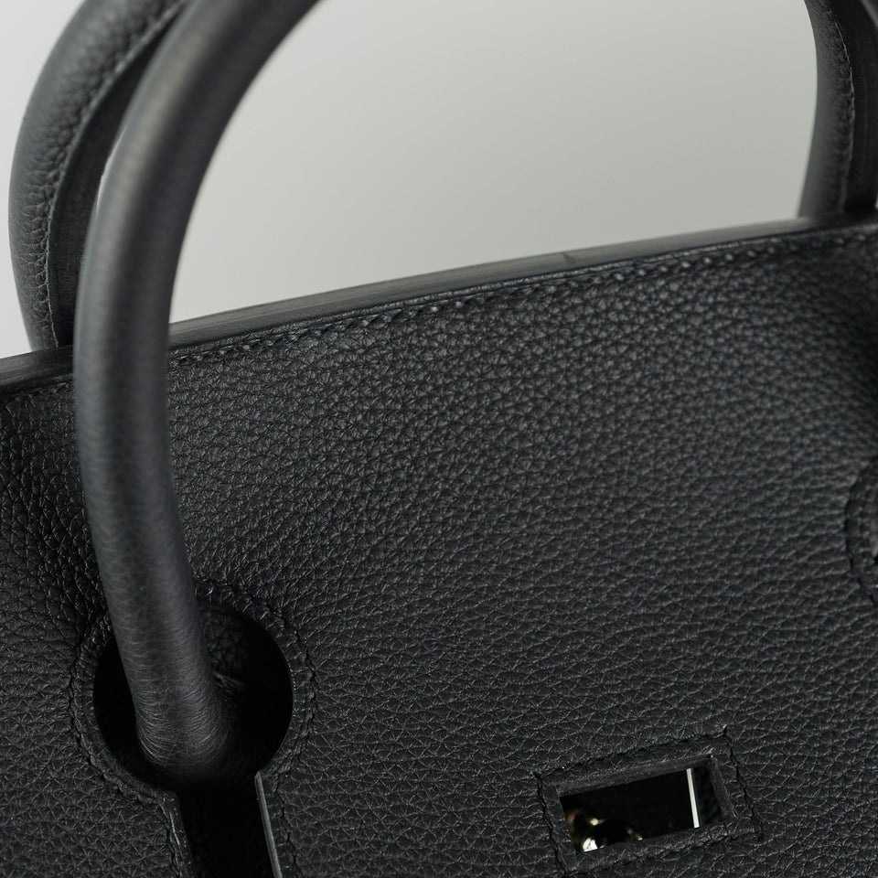 Hermes Haut A Courroies 50 Birkin Noir Black Togo