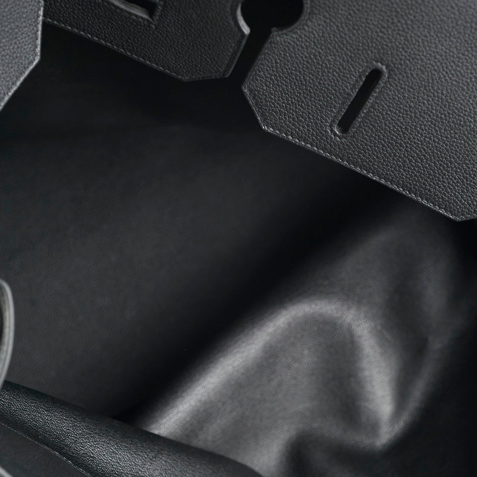 Hermes Haut A Courroies 50 Birkin Noir Black Togo