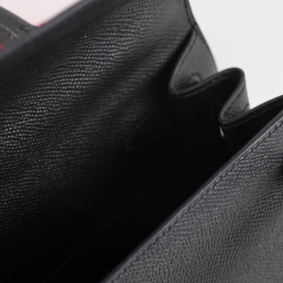 Hermes Kelly 28 Black C Stamp 2018
