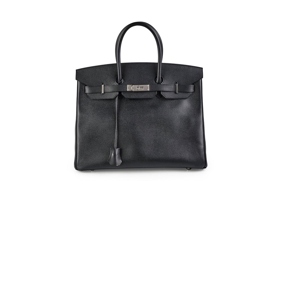 Hermes Birkin 35 Epsom Noir - N Square Stamp