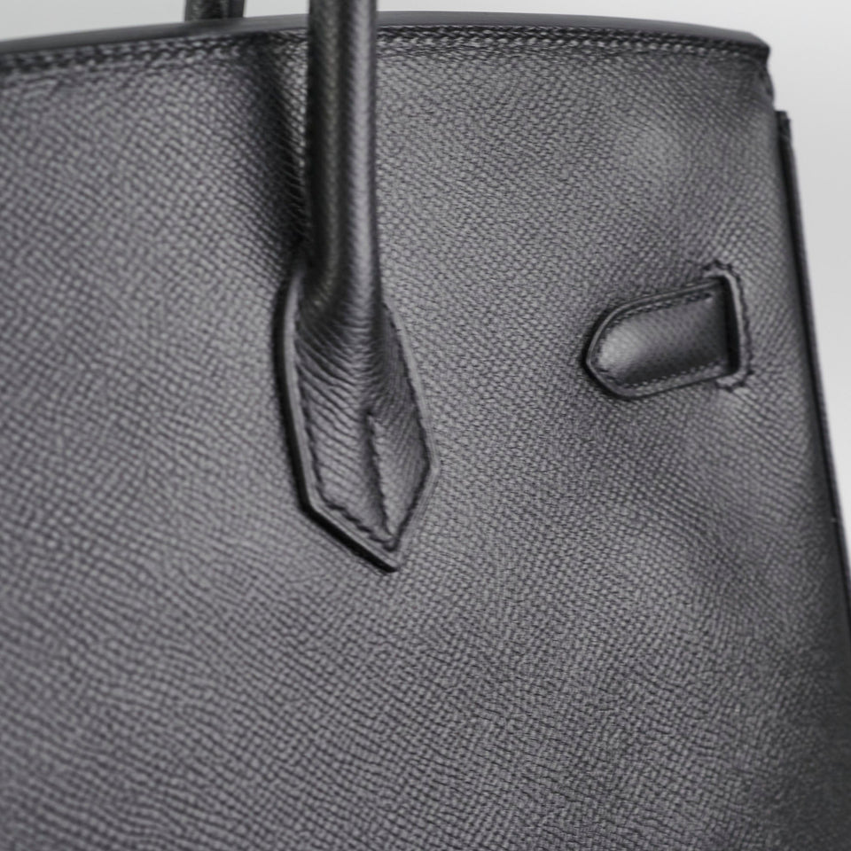Hermes Birkin 35 Epsom Noir - N Square Stamp