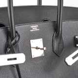 Hermes Birkin 35 Epsom Noir - N Square Stamp