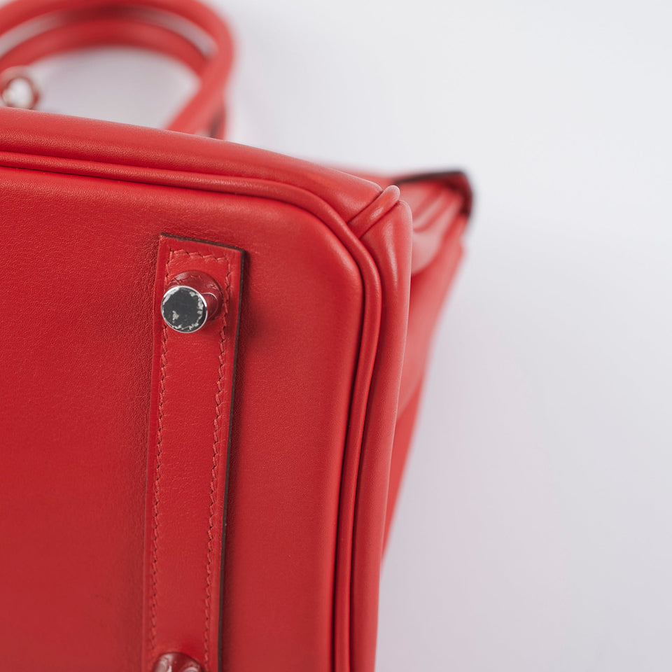 Hermes Birkin 25 Red Swift D Stamp (2019)