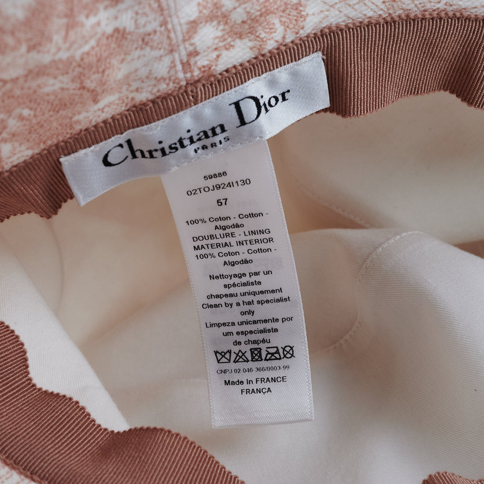 Dior Toile De Jouy Bucket Hat Size 57