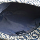 Christian Dior Canvas Vintage Navy Oblique Flap Side Carry 2004