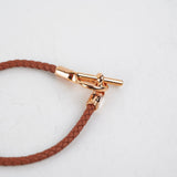 Hermes H Brown Glennan Bracelet Size T3
