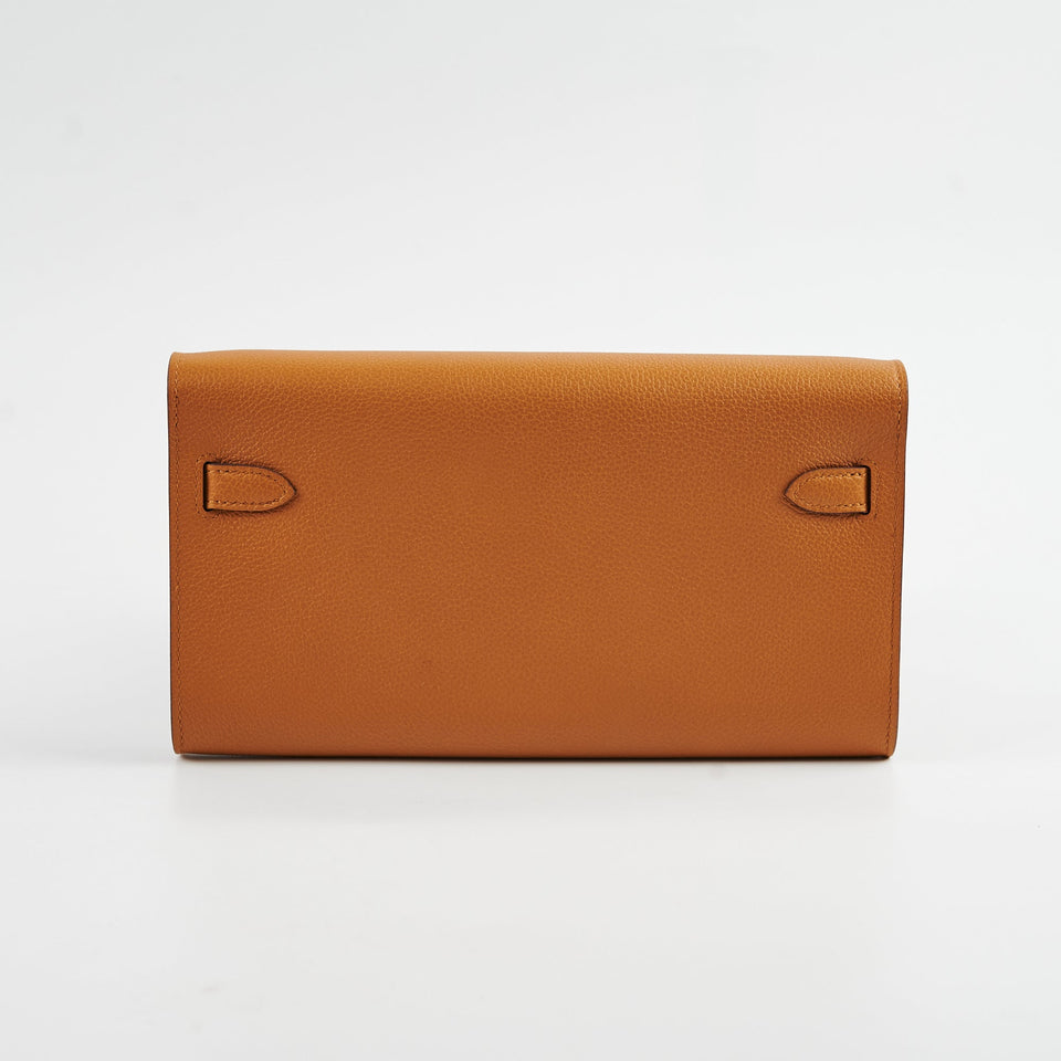 Hermes Kelly to Go B Stamp Caramel Evercolor