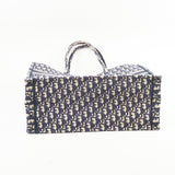 Christian Dior Book Tote Large Oblique Navy