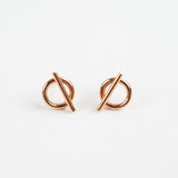 Hermes Enchappe Rose Gold Earrings