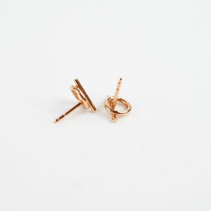 Hermes Enchappe Rose Gold Earrings