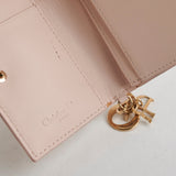 Christian Dior Cannage  Holder Pink Lambskin