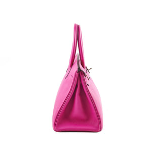 Hermes Birkin 30 Rose Pourpre A stamp